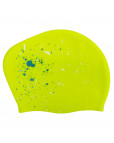 Шапочка для плавания "Elous" для длинных волос, силиконовая, брызги зелёные Зелёный-фото 4 additional image